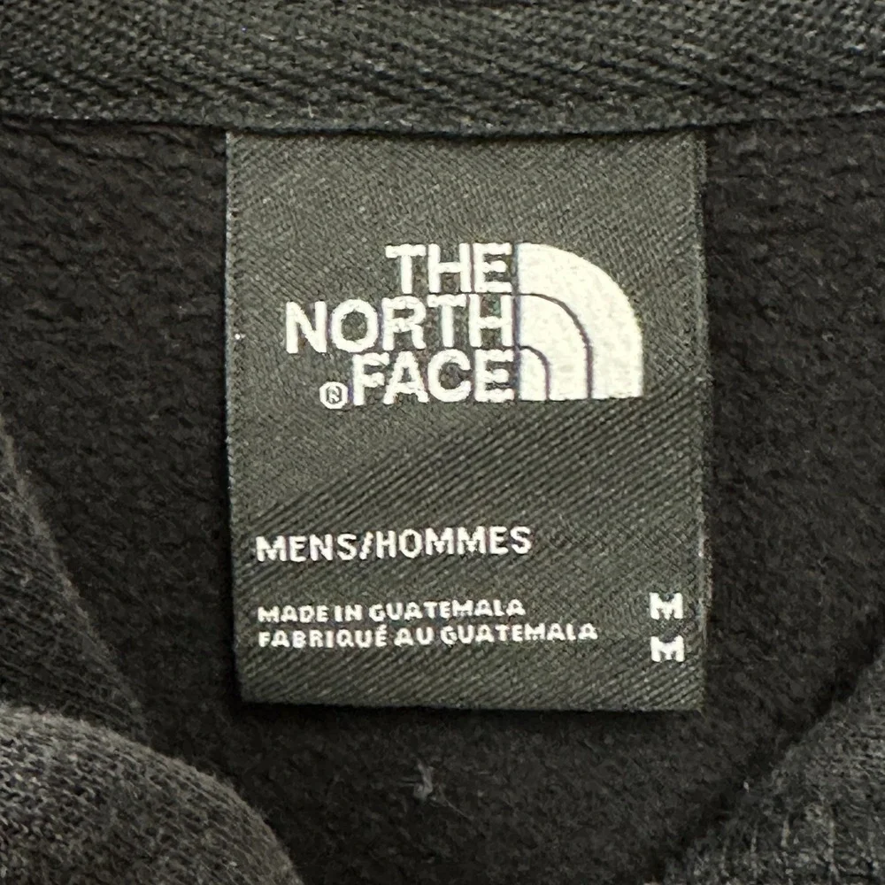 The North Face Hoodie Mens M Black Pullover Logo‎ Fleece Sweatshirt